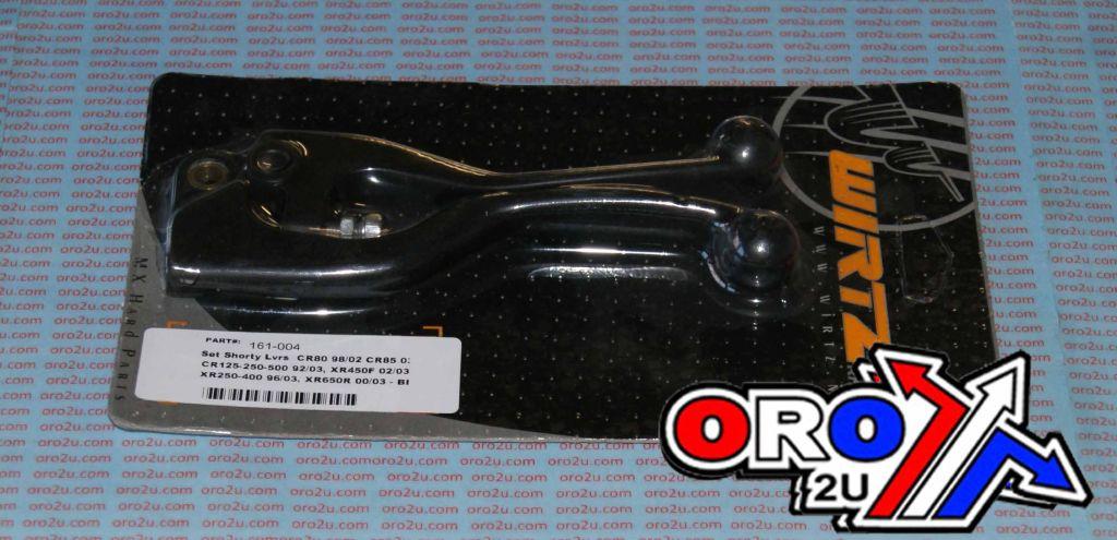 LEVER BLADE SET PRO SHORT BLK, WIRTZ 161-004 CLUTCH + BRAKE image 1