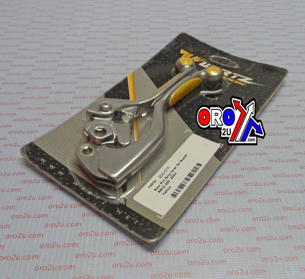 LEVER BLADE SET GRIP YELLOW RM, WIRTZ 203-016 CLUTCH & BRAKE thumbnail 2