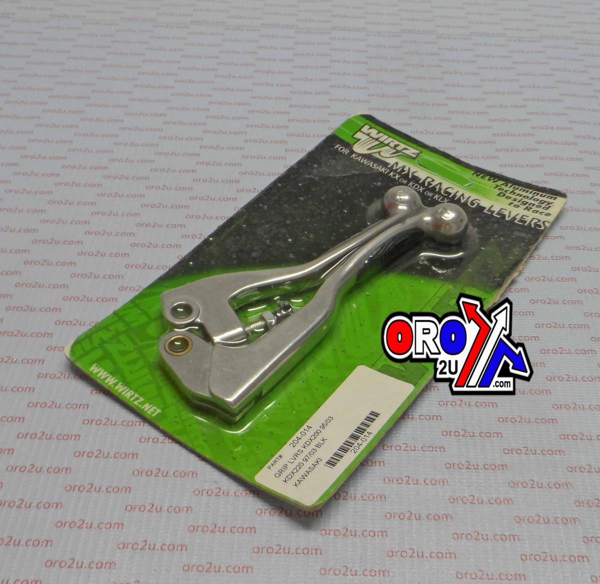 LEVER BLADE SET GRIP BLACK KX, WIRTZ 204-014 CLTUCH & BRAKE thumbnail 3