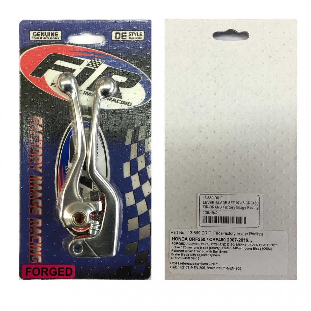 LEVER BLADE SET 07-17 CRF450, FORGED ALUMINIUM thumbnail 4