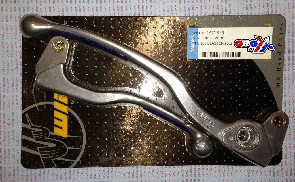 LEVER SET GRIP YFS 200 BLASTER, WIRTZ 1ATYR83 BLUE GRIPPER thumbnail 2