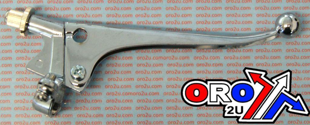 STEEL LEVER BRAKE CHROME, DOHERTY STYLE Classic Motorcycle Clutch Lever / EACH, Factroy Image Racing thumbnail 2