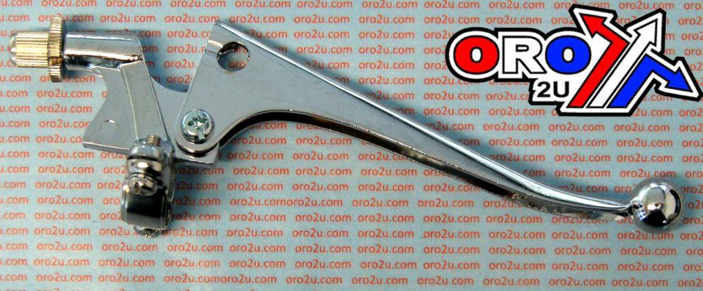STEEL LEVER BRAKE CHROME, DOHERTY STYLE Classic Motorcycle Clutch Lever / EACH, Factroy Image Racing thumbnail 3