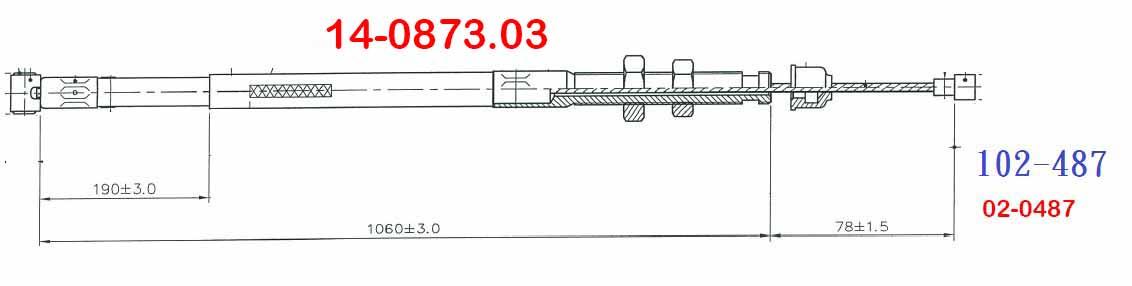 CABLE CLUTCH CRF230F 03-19, PSYCHIC 102-487 HONDA 03-05 CRF150F thumbnail 2