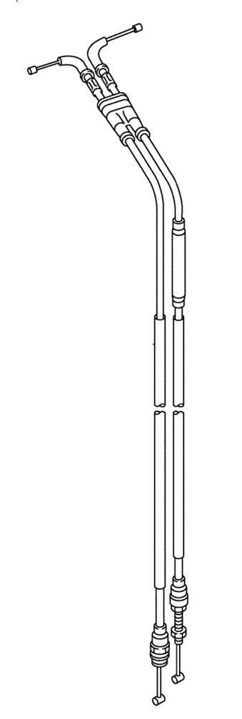 CABLE THROTTLE SET2 TTR230, PSYCHIC 105-377, 1C6-26302-00-00, 45-1179, 53.111079 thumbnail 2