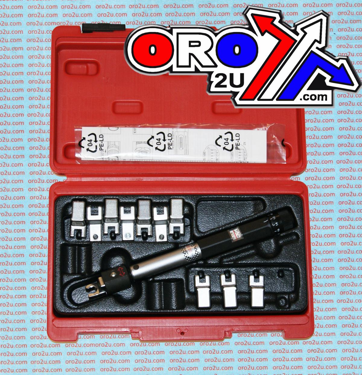 SPOKE ADJUSTABLE TORQUE WRENCH SET - 9 PIECES WITH CASE thumbnail 3