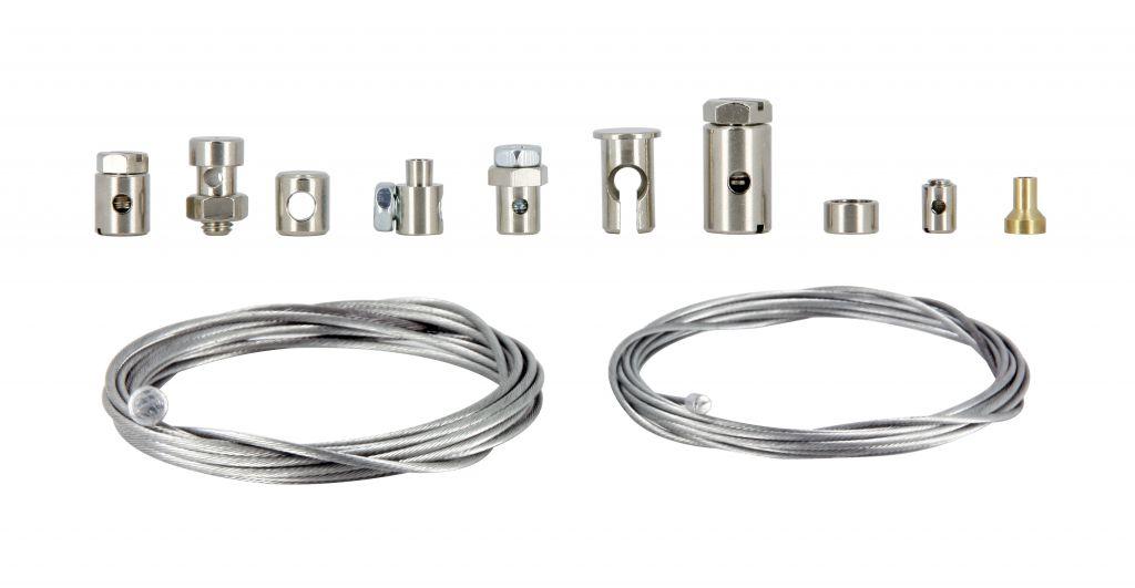 CABLE REPAIR KIT UNIVERSAL CABUNI 2m Cables (1.5mm & 1.2mm) with Mixed Nipples image 1