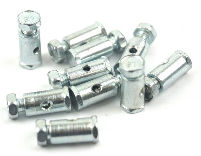 SOLDERLESS BARREL NIPPLES DIA 8mm x15mm BNS8 - PACK OF 10 image 1