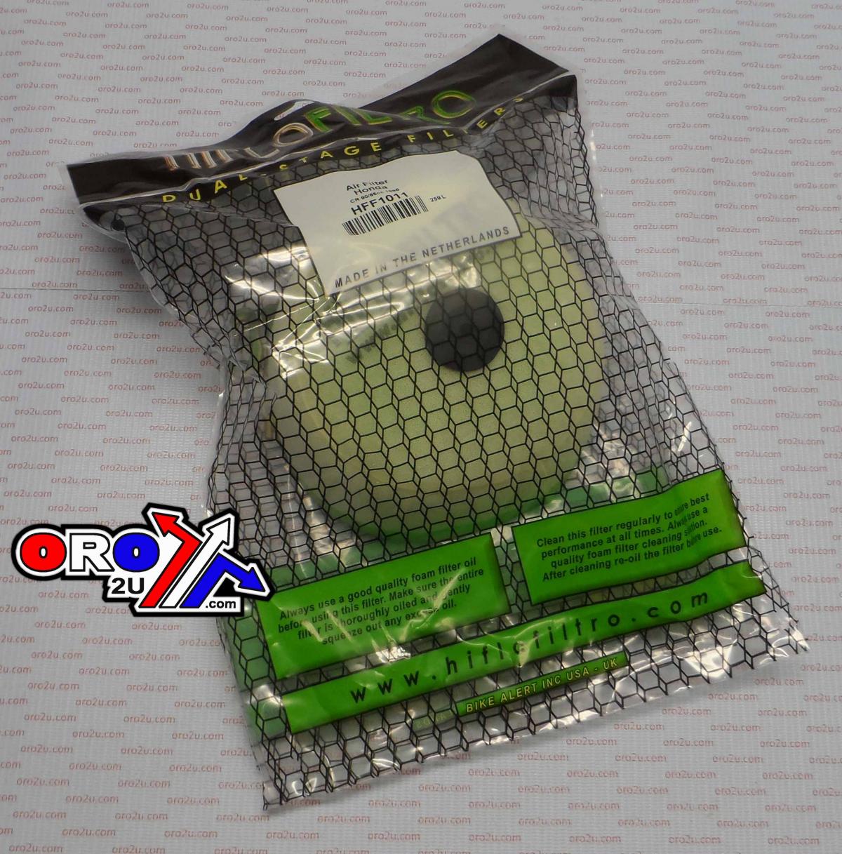 AIR FILTER CR80 CR85 86-10 HF, HIFLO HFF1011 HONDA MX thumbnail 5