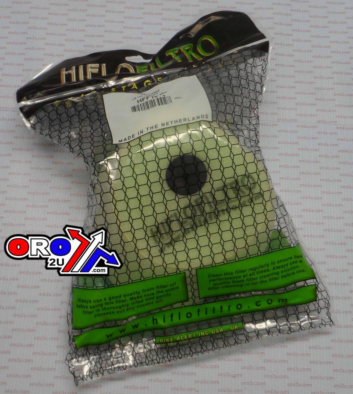 AIR FILTER 00-01 CR125 CR250, HIFLO HFF1013 HONDA MX thumbnail 4