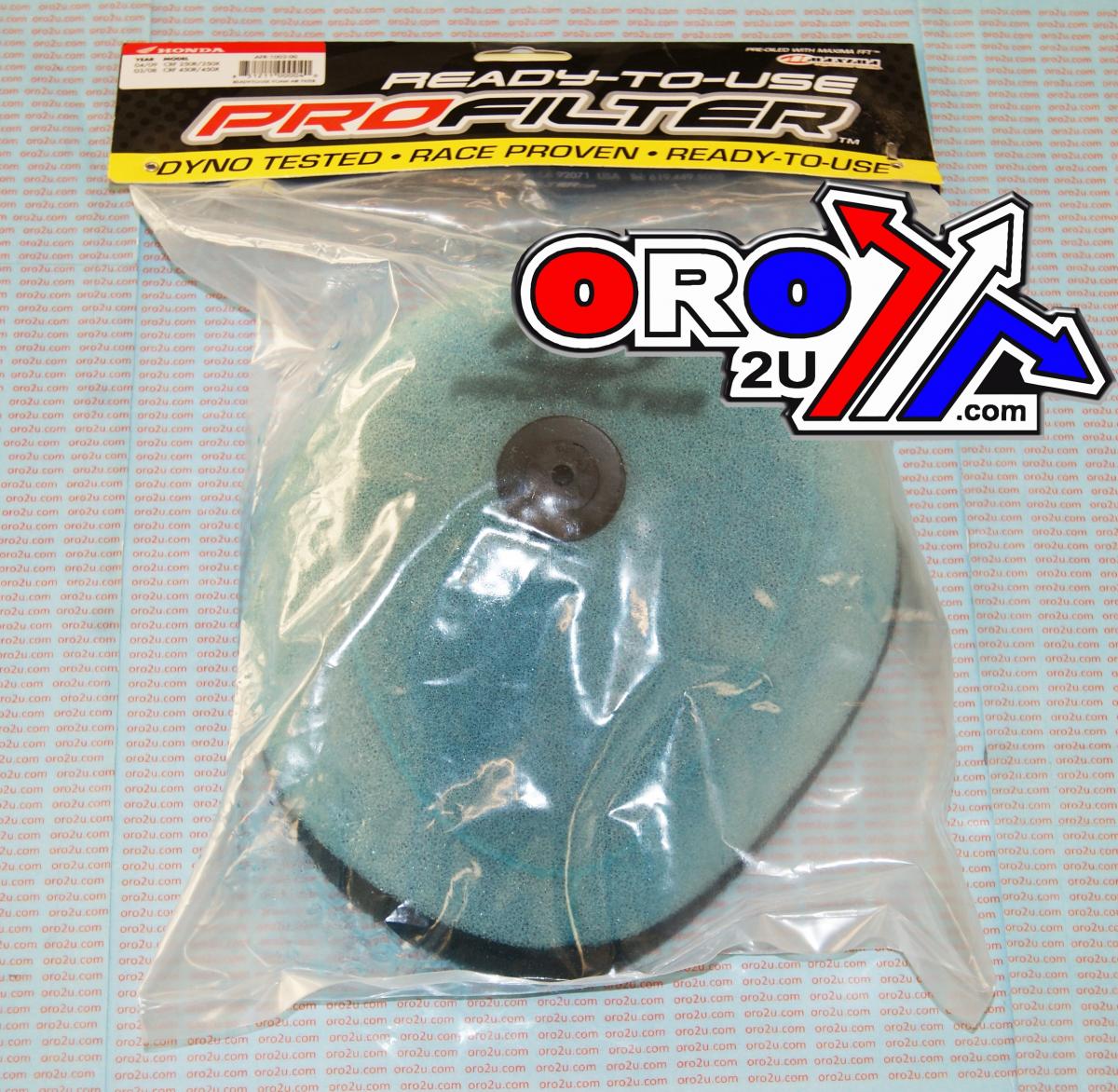 AIR FILTER 03-14 CRF250 CRF450, READY 2 RACE OILED, MA211040 thumbnail 2