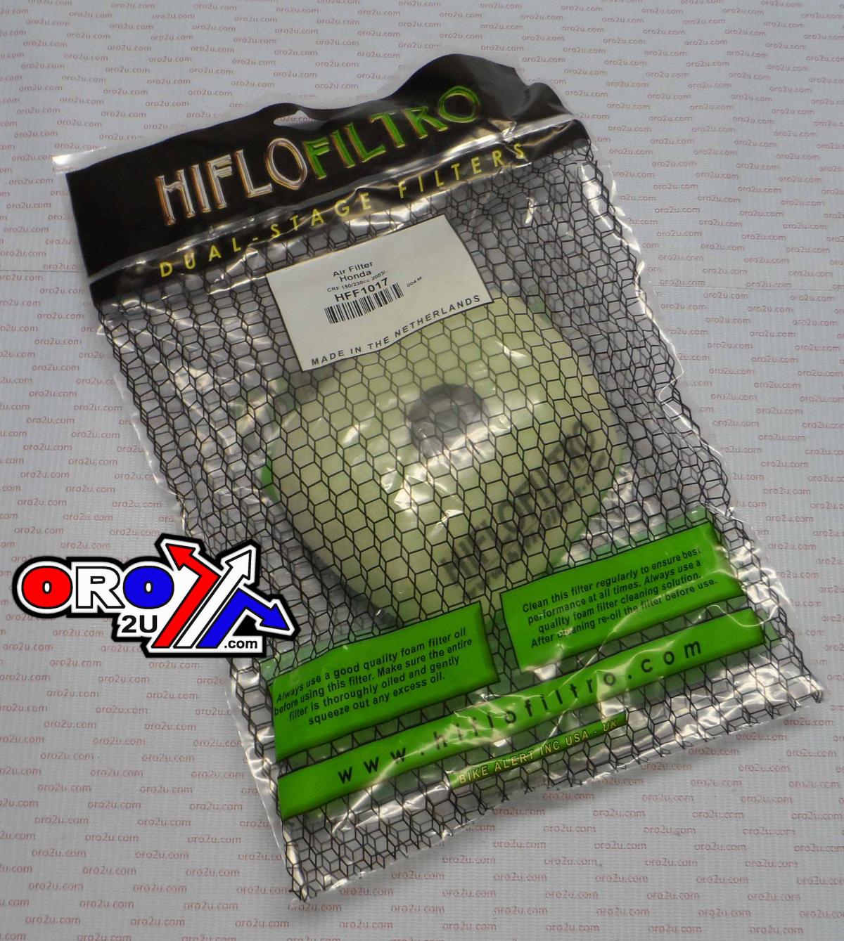 AIR FILTER 03-18 CRF150F 230F, HIFLO HFF1017 HONDA MX thumbnail 5