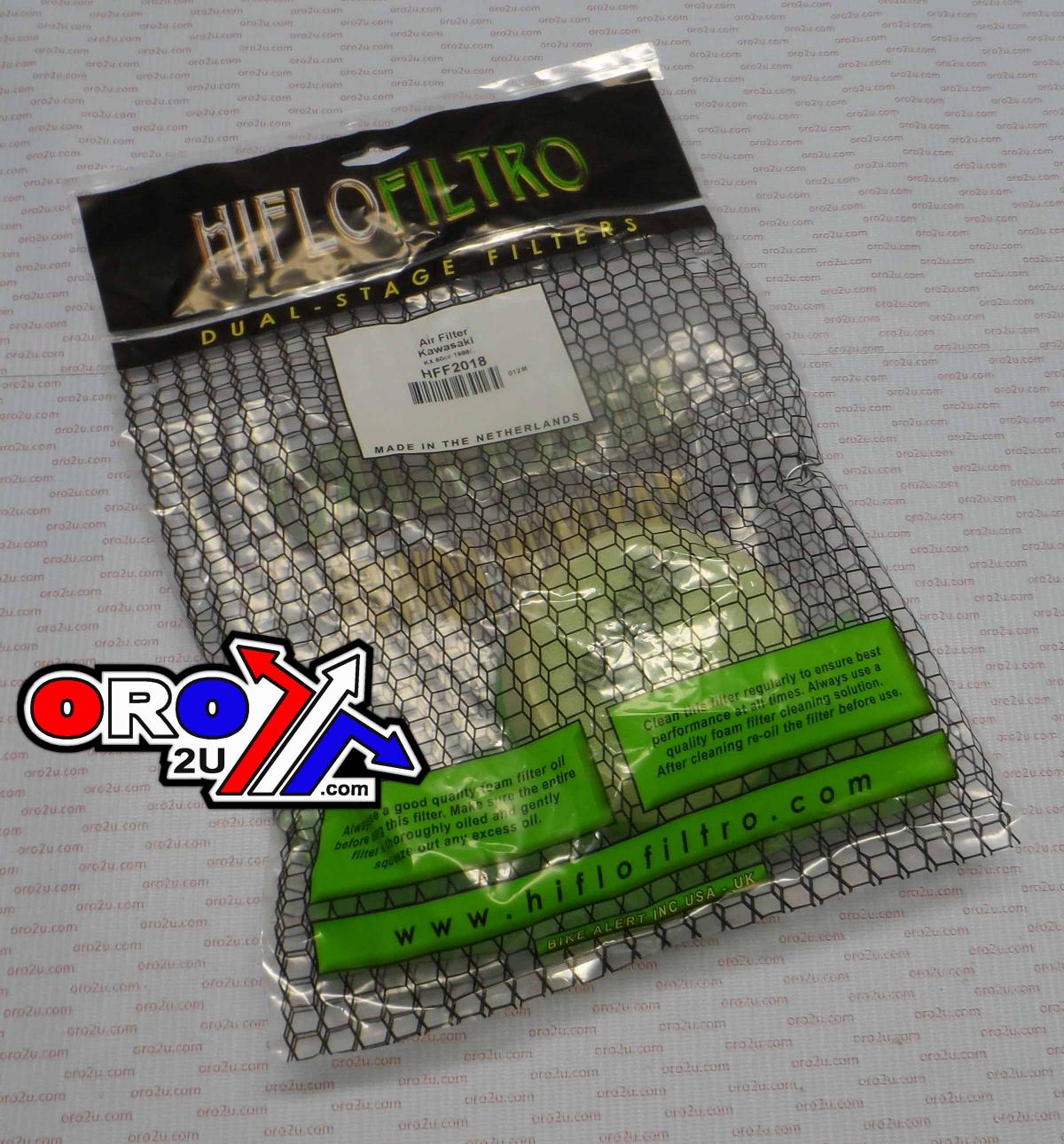 AIR FILTER 86-03 KX60 KAWASAKI, HIFLO HFF2018 thumbnail 3