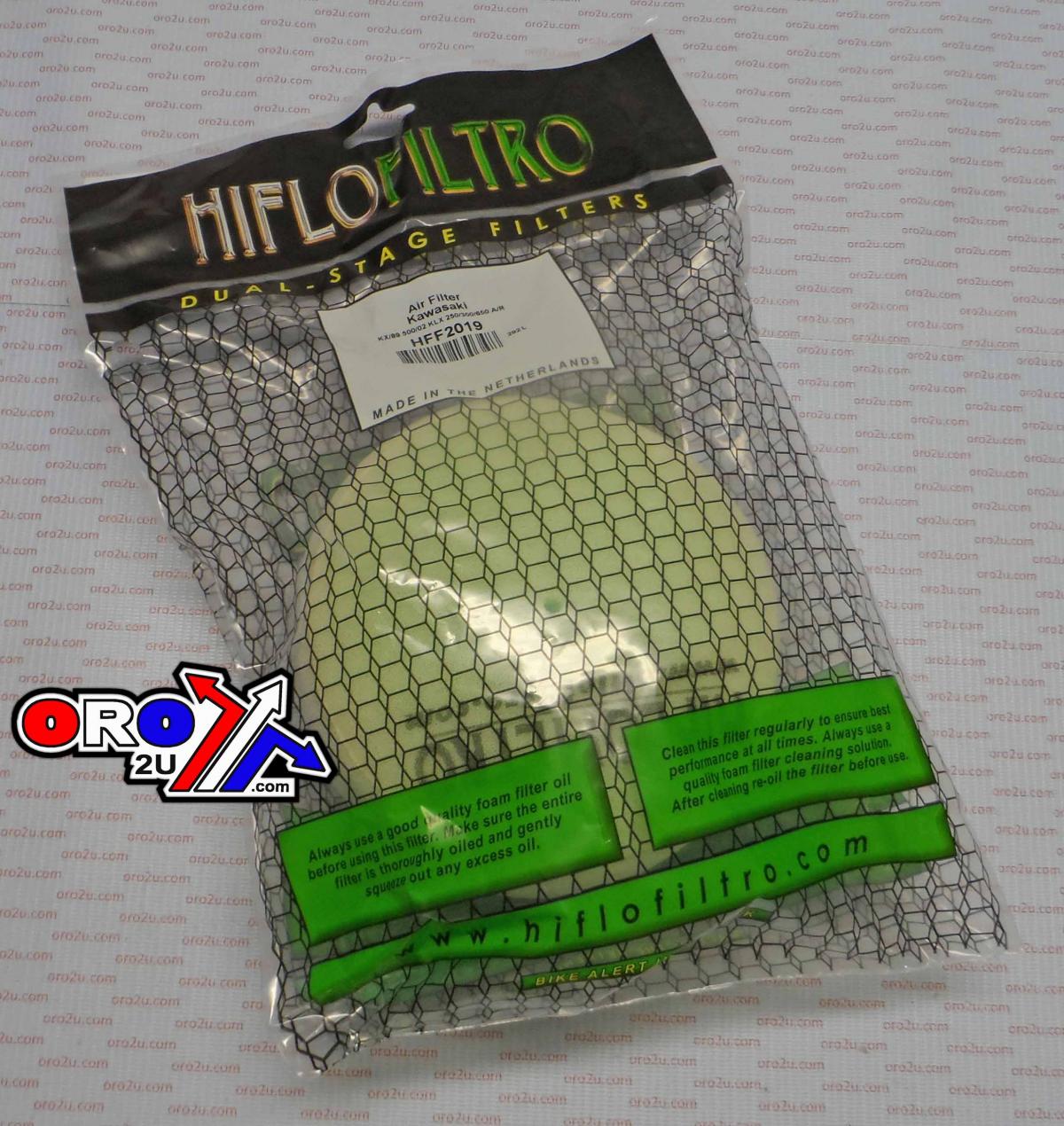 AIR FILTER KAWASAKI KX KDX KLX, HIFLO HFF2019 KAWASAKI thumbnail 2