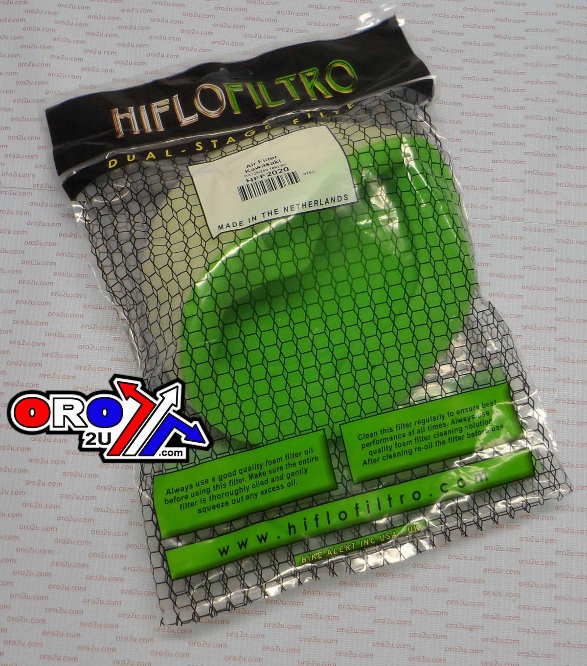 AIR FILTER 92-93 KX125 KX250, HIFLO HFF2020 KAWASAKI thumbnail 3