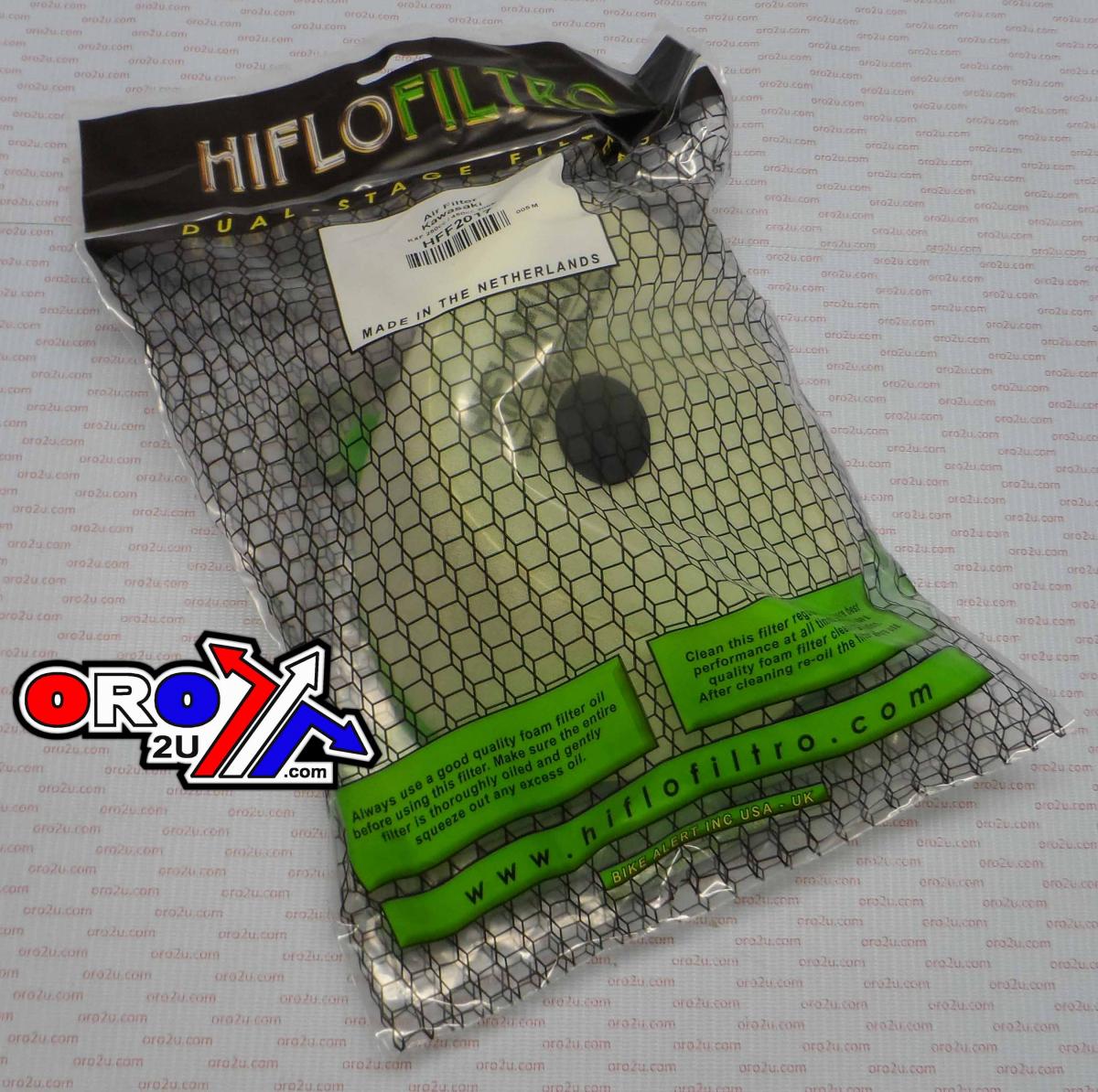AIR FILTER KX250F KXF450 06-16, HIFLO HFF2017 KAWASAKI thumbnail 3