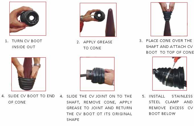 CV BOOT INSTALLATION TOOL Mount Cone Joint For Fitting Universal Stretch CV Boots thumbnail 3