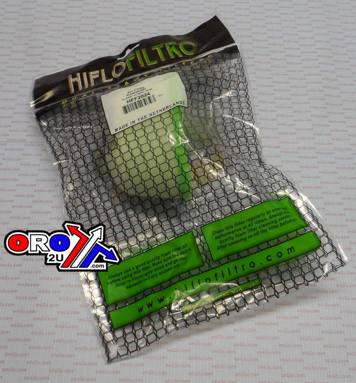 AIR FILTER KLR650 1993-1996, HIFLO HFF2024 KAWASAKI thumbnail 3