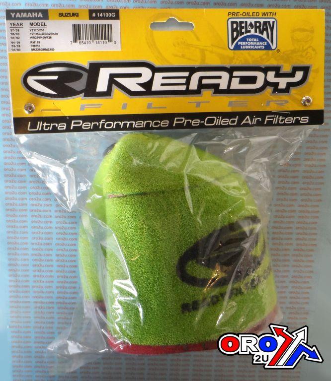 AIR FILTER YZ RM 97-18 OILED, READY 2 RACE OILED, 14100G thumbnail 2