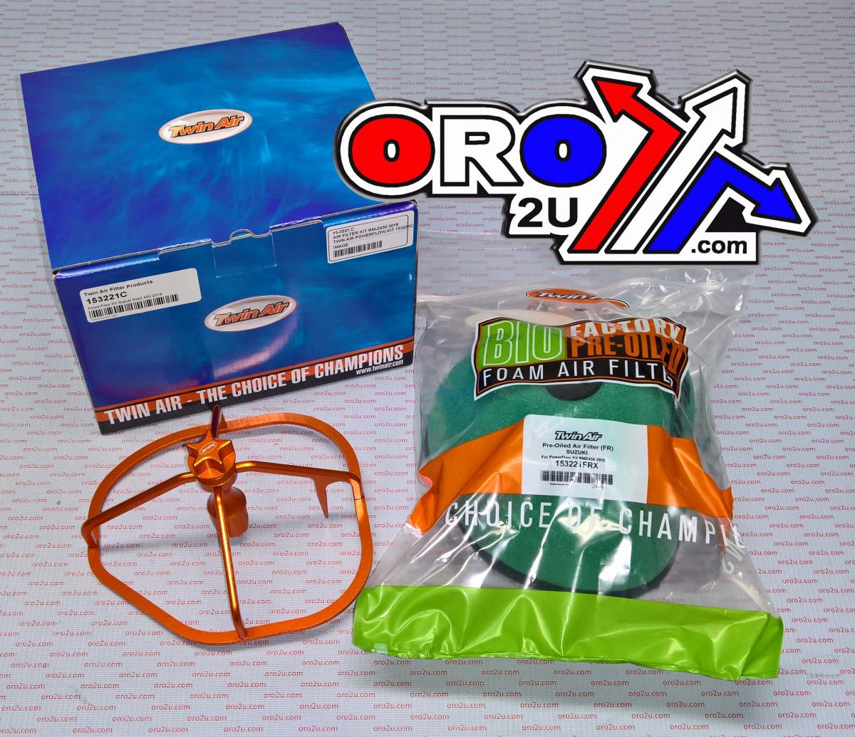 AIR FILTER KIT RMZ 250/450 18-24, TWIN AIR POWERFLOW KIT 153221C, SUZUKI thumbnail 2