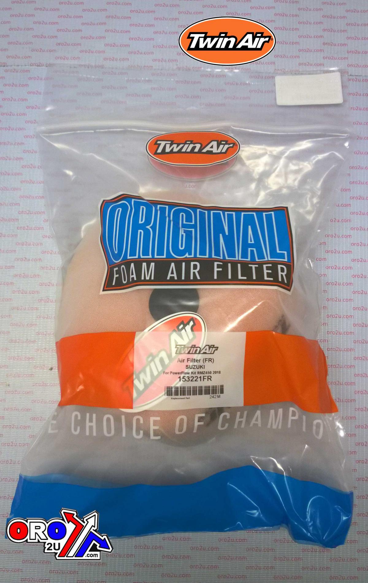 AIR FILTER FOR P/FLOW KIT SUZUKI RMZ 250/450 18-24, TWINAIR 153221FR thumbnail 2