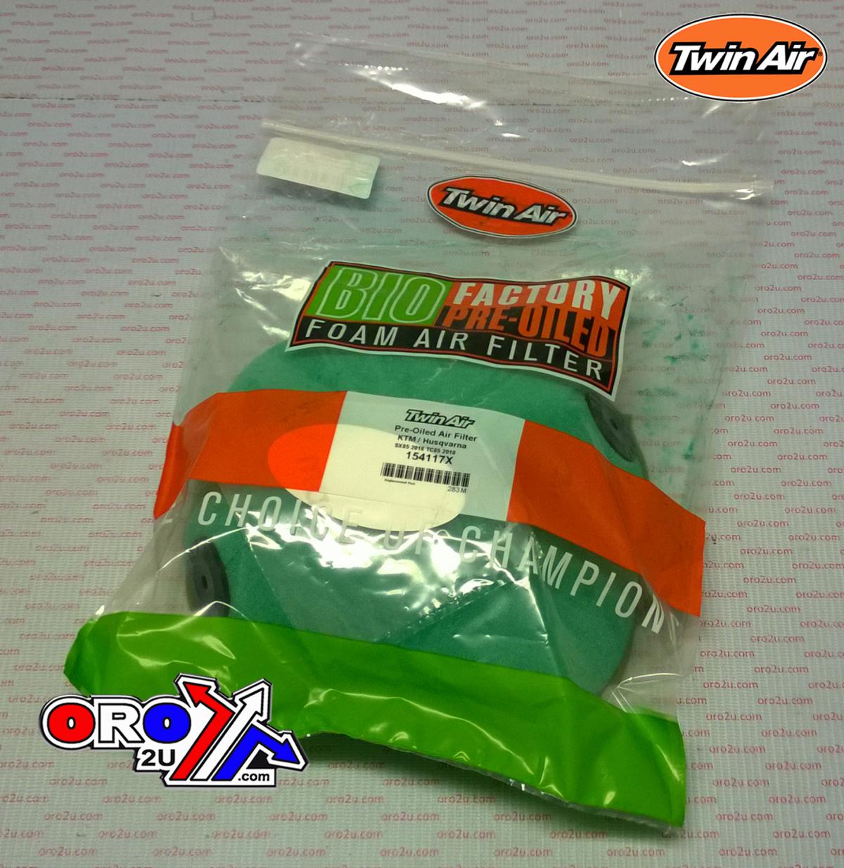 AIR FILTER PRE OILED, 18-25 GASGAS/KTM/HUSQVARNA 85, TWIN AIR 154117X thumbnail 2