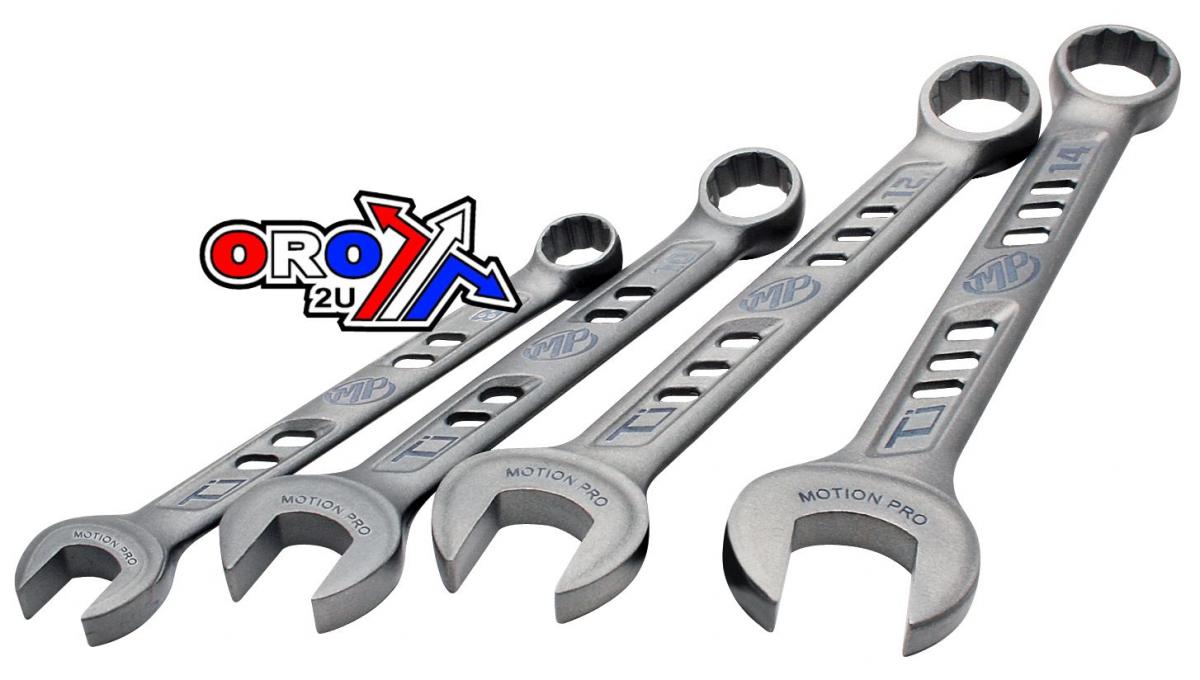 WRENCHES SET4 SIZES 8mm 10mm 12mm 14mm MOTION PRO 08-0466 Titanium alloy thumbnail 3