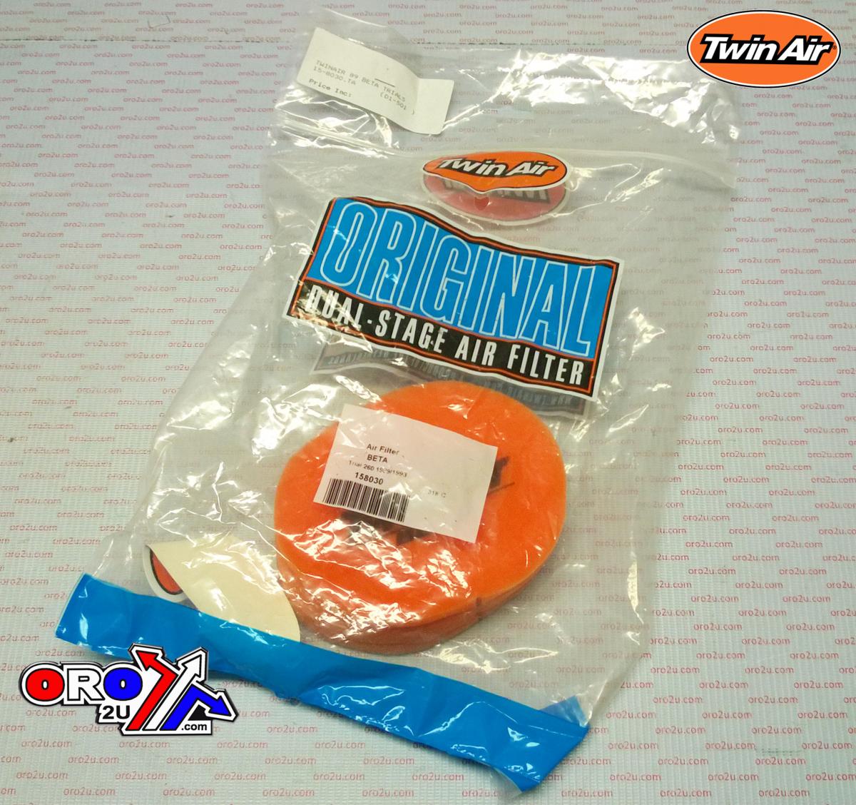 AIR FILTER 1989-93 BETA TRIALS, TWINAIR 158030 thumbnail 2