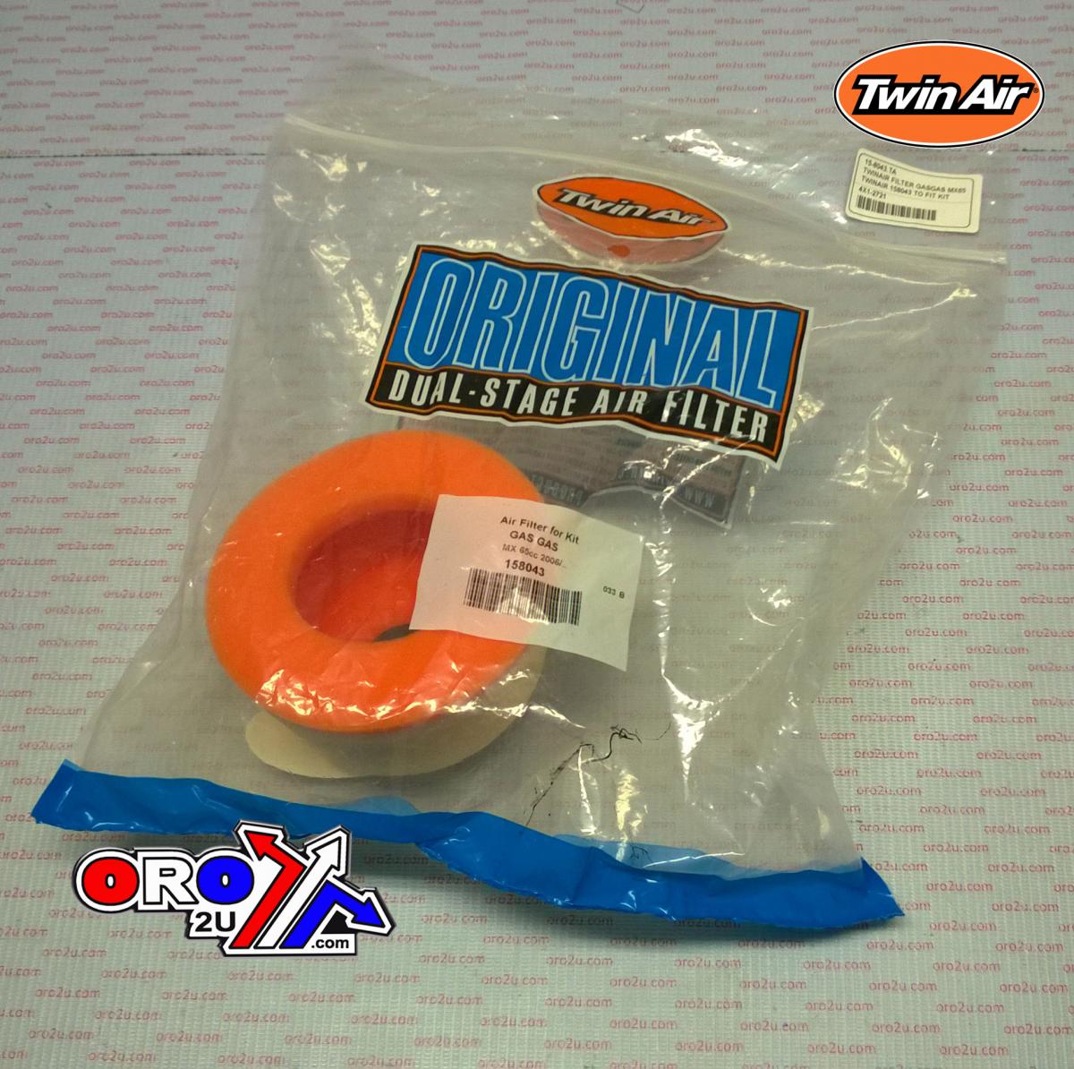 TWINAIR FILTER GASGAS MX65, TWINAIR 158043 TO FIT KIT thumbnail 2