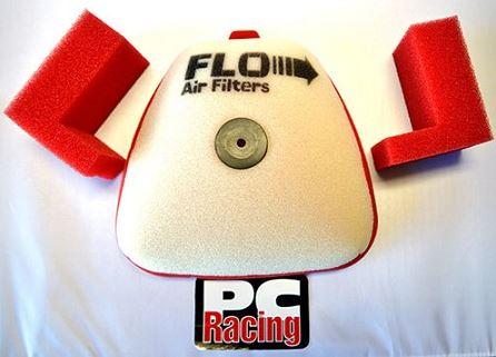 AIR FILTER KIT 3PC YZF 450, PC RACING PCF10X, SHROUD FILTER, AIR FILTER & 2x INTAKE FILTER image 1
