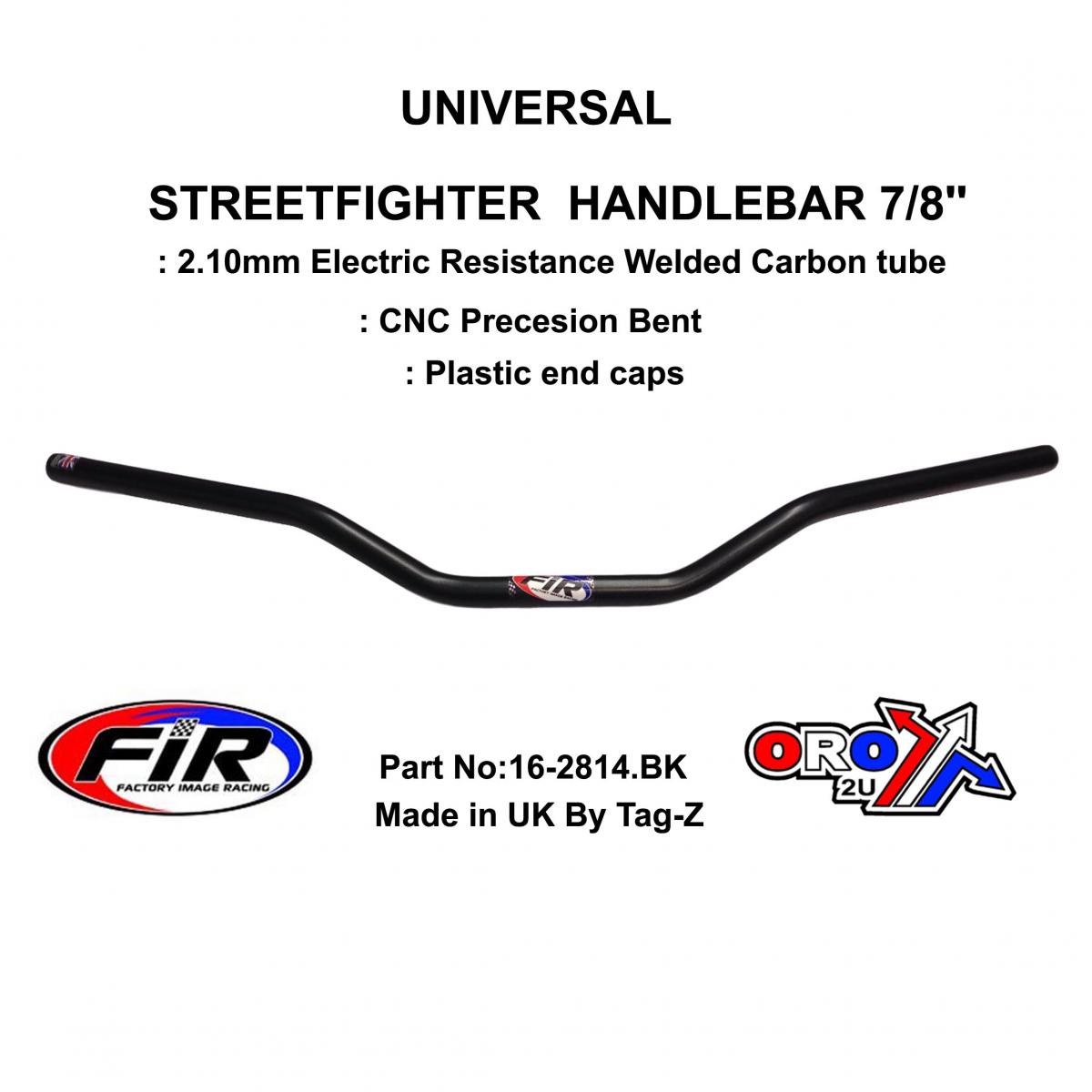 STREETFIGHTER HANDLEBAR 7/8'', ROAD SPORTS UNIVERSAL MAT BLK, / REN REF : 789-02 thumbnail 2