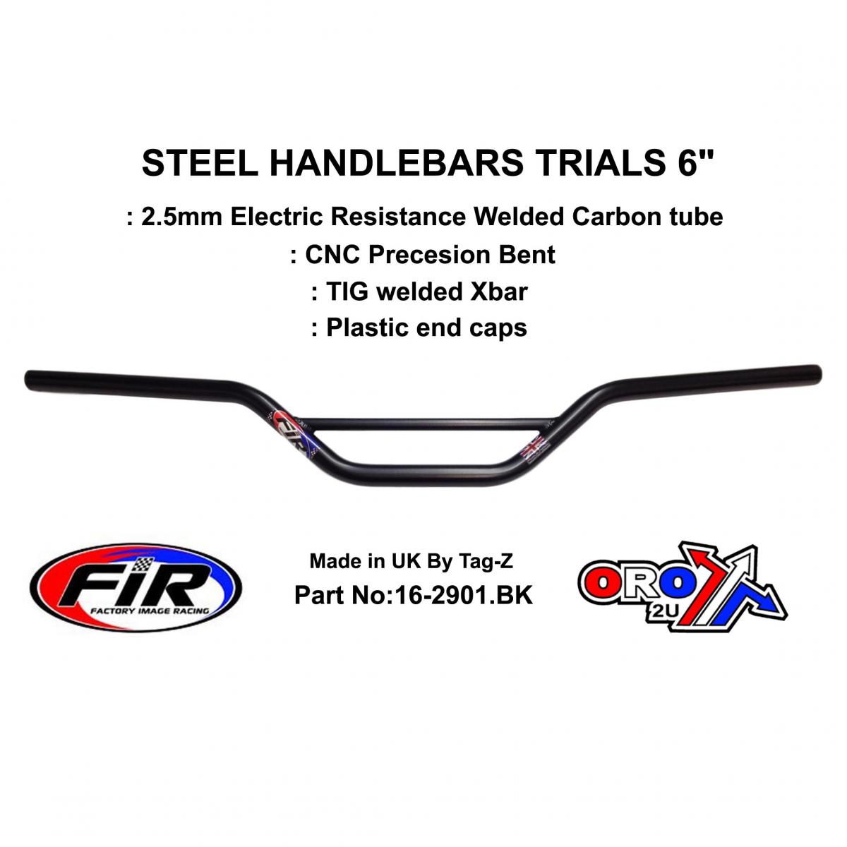 STEEL HANDLEBARS TRIALS 6, / MAT BCK 22mm 7/8, REF 48-768 / 768-02 / 16-294 thumbnail 2