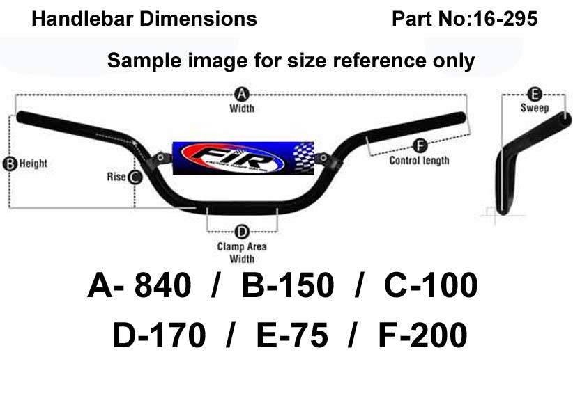 6.5 STEEL CLASSIC HANDLEBARS, / ORANGE FULL GLOSS, Made in UK [TAG-Z] thumbnail 2