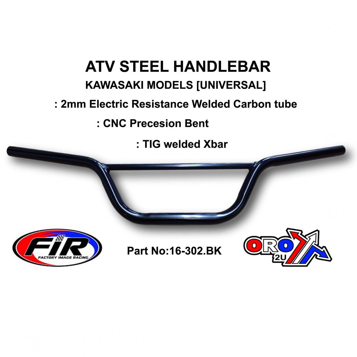 ATV STEEL HANDLEBAR 7, KAWASAKI MODELS [UNIVERSAL] thumbnail 3