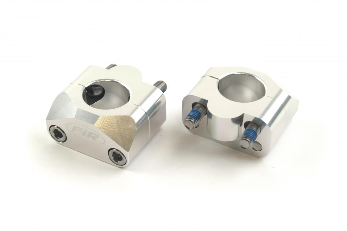 CLAMP SET 28.6 UNIVERSAL 22.8 - 28.6 ALLOY SILVER thumbnail 2