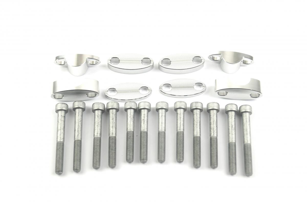 22.2 HANDLEBAR RISER SILVER image 1