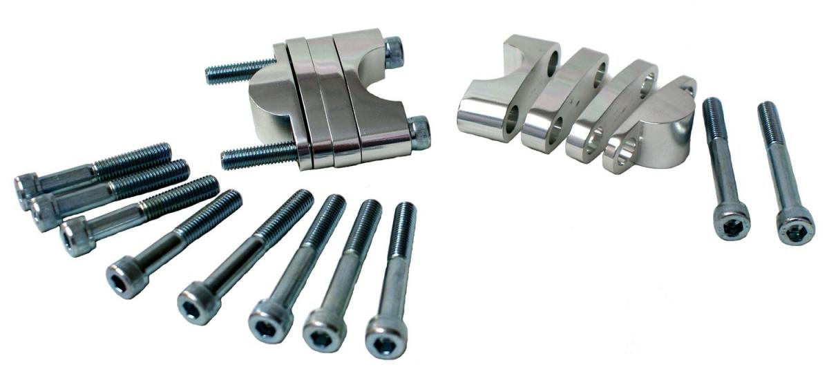 28.6 HANDLEBAR RISER SILVER thumbnail 3
