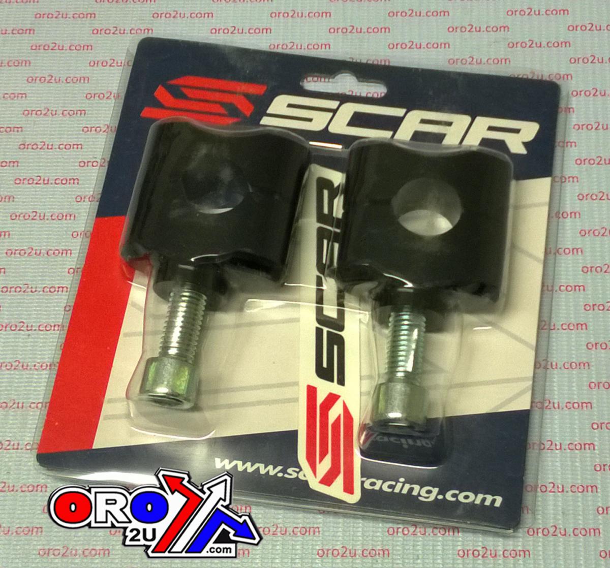 HANDLEBAR MOUNTS BLACK 22.2mm 35mm SCAR SP11 thumbnail 2