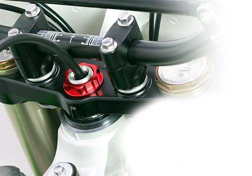 M26x1.00mm STEM NUT EACH RED, ALUMINIUM / CRF CR / RED, / CNC thumbnail 4