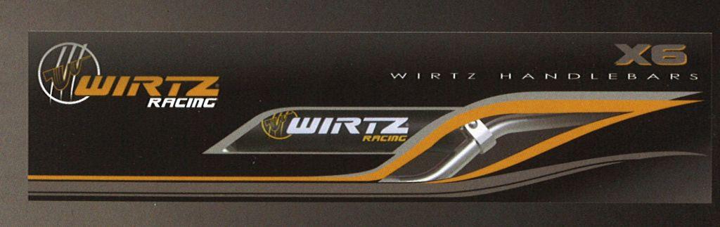 WIRTZ X6 MX HANDLEBARS BLACK, HONDA/SUZUKI 80/85 MINI image 1