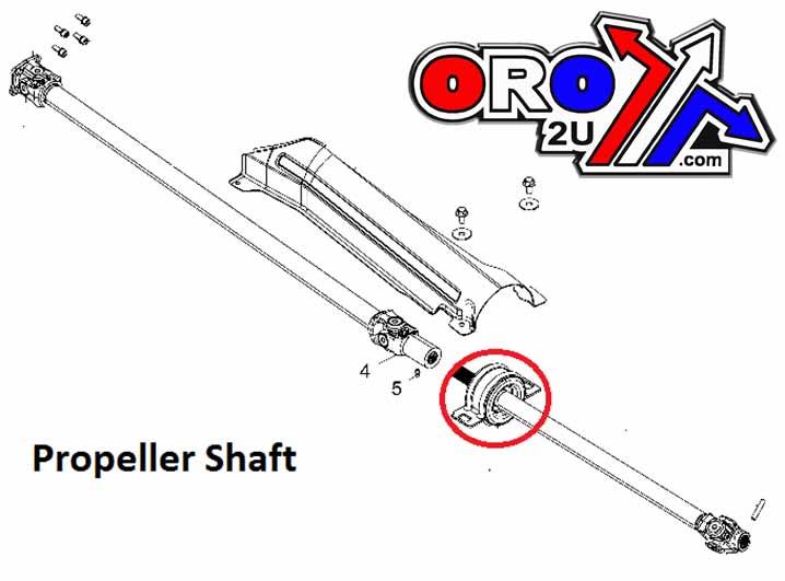 FLEX/PROP BEARING ASSEMBLY RZR, BRONCO AT-08953 CAN-AM, 3514748, 705401498 / 705401646 thumbnail 2