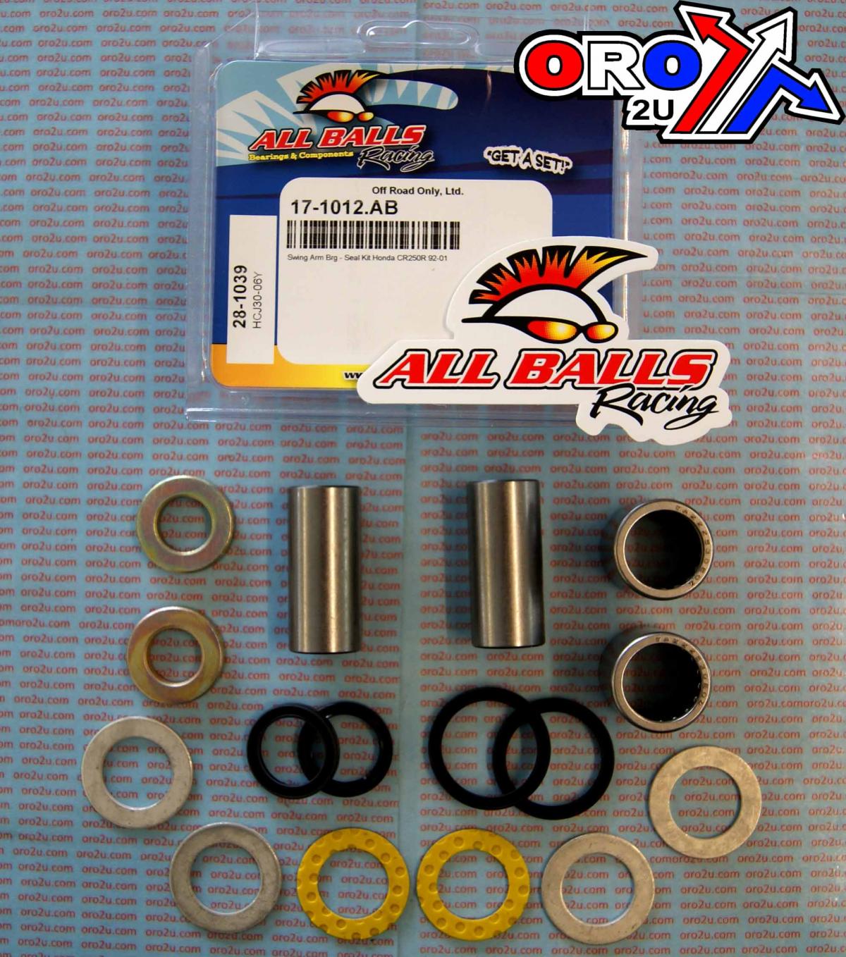 SWINGARM BEARING KIT ALLBALLS, ALLBALLS 28-1039 HONDA CR250R 92-01 thumbnail 5