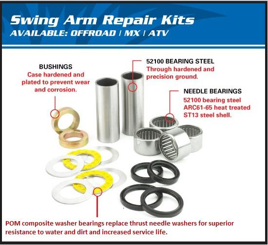 SWING ARM KIT 99-08 TRX400EX, ALLBALLS 28-1053 thumbnail 3