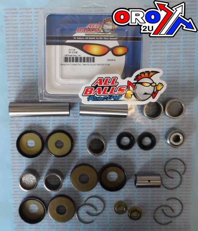 SWINGARM LINKAGE RMX250 91-98, ALLBALLS 27-1136 SUZUKI KIT thumbnail 2