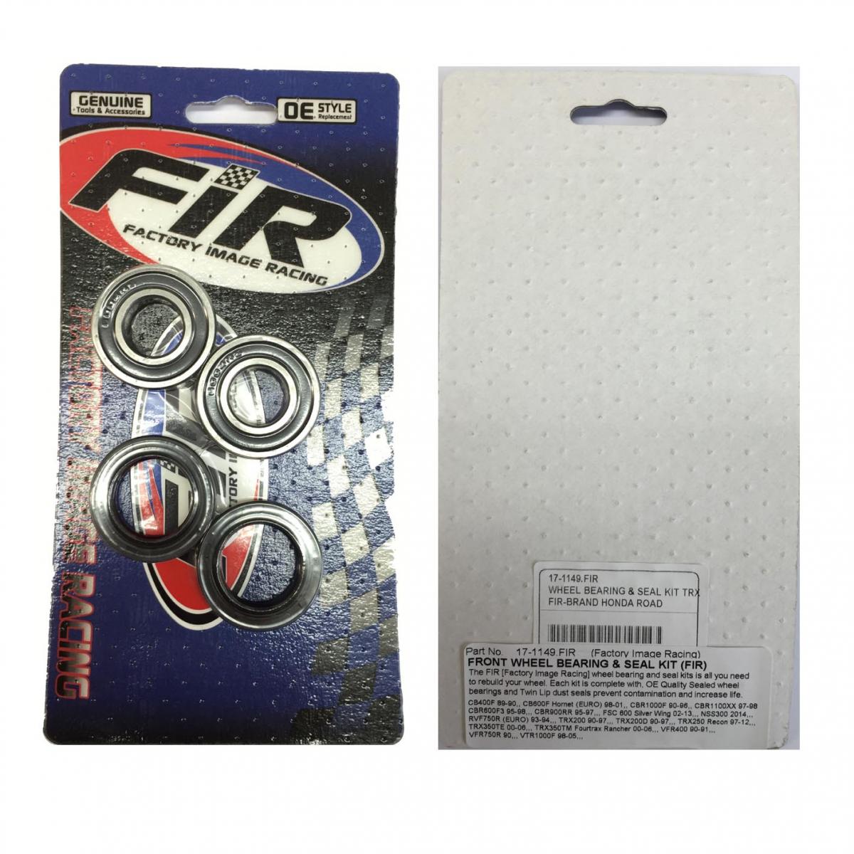 WHEEL BEARING & SEAL KIT TRX, HONDA ROAD thumbnail 2