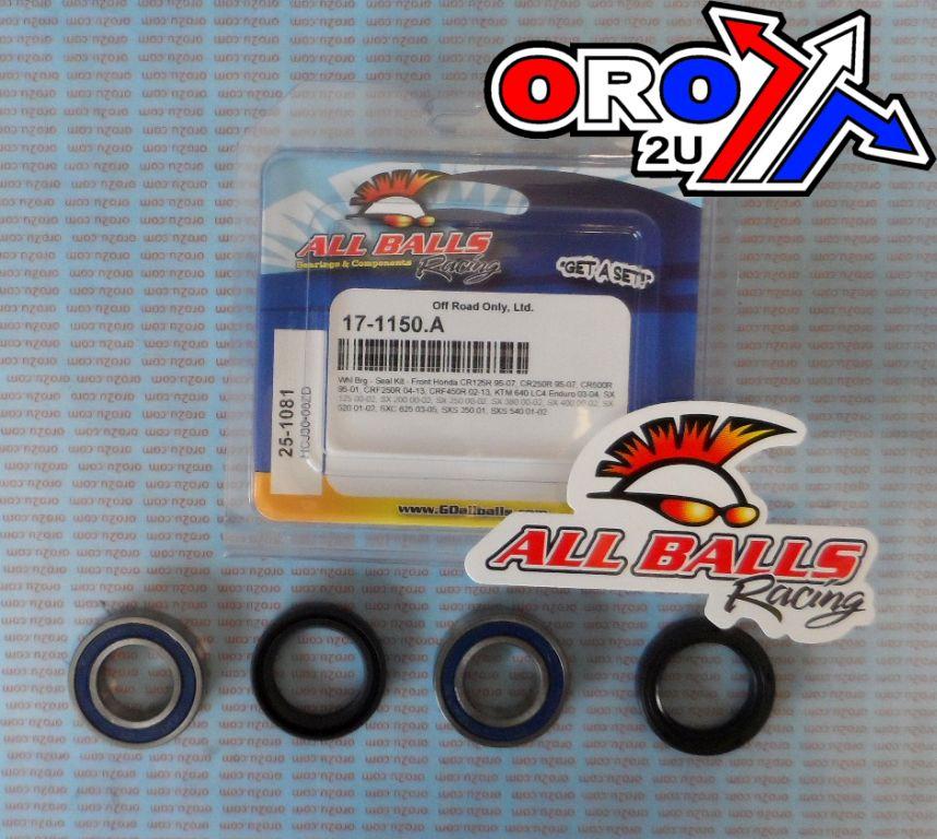 WHEEL BEARING KIT FRONT 95-22 HON/KTM, ALLBALLS 25-1081 DIRT thumbnail 2