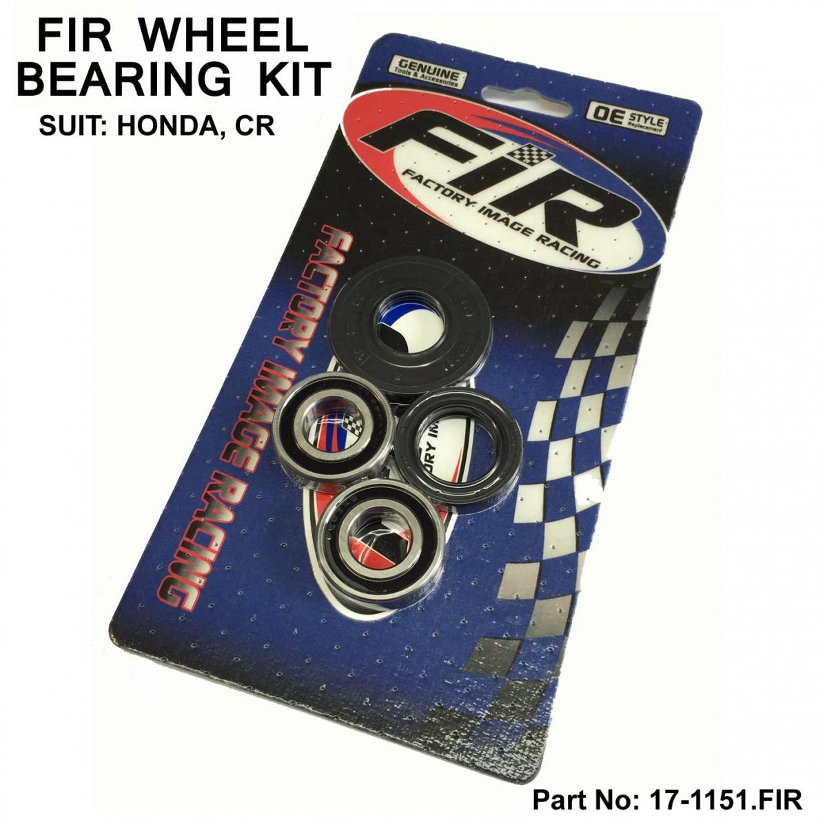 WHEEL BEARING KIT FRONT CR, CR125R 1985-1994, CR250R 1985-1994, CR500R 1985-1994, HONDA thumbnail 2