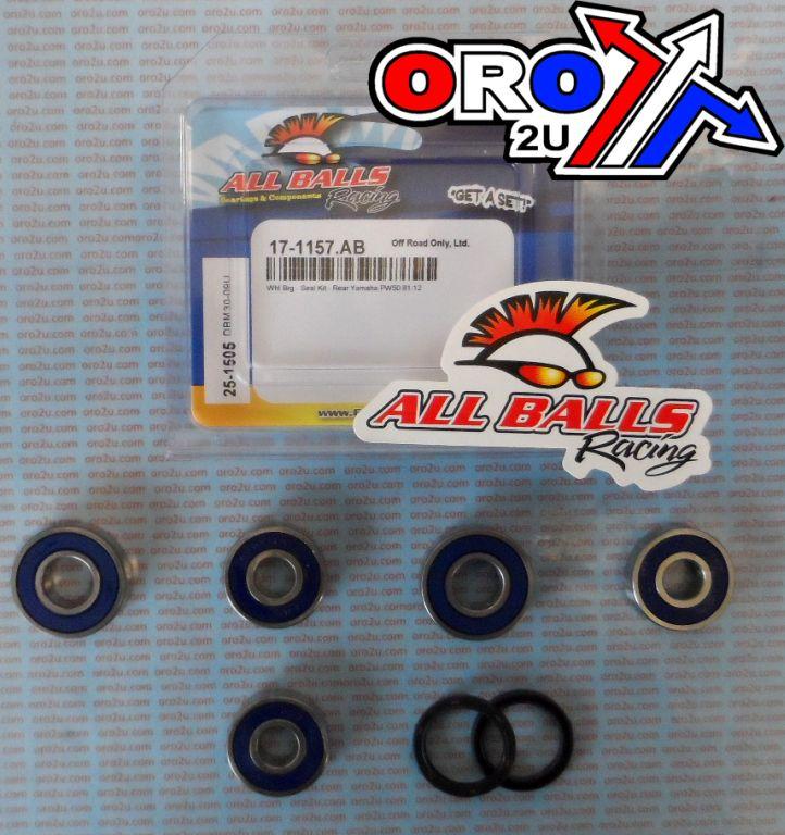 WHEEL BEARING KIT REAR 81-22 YAM PW50, ALLBALLS 25-1505 DIRT thumbnail 2