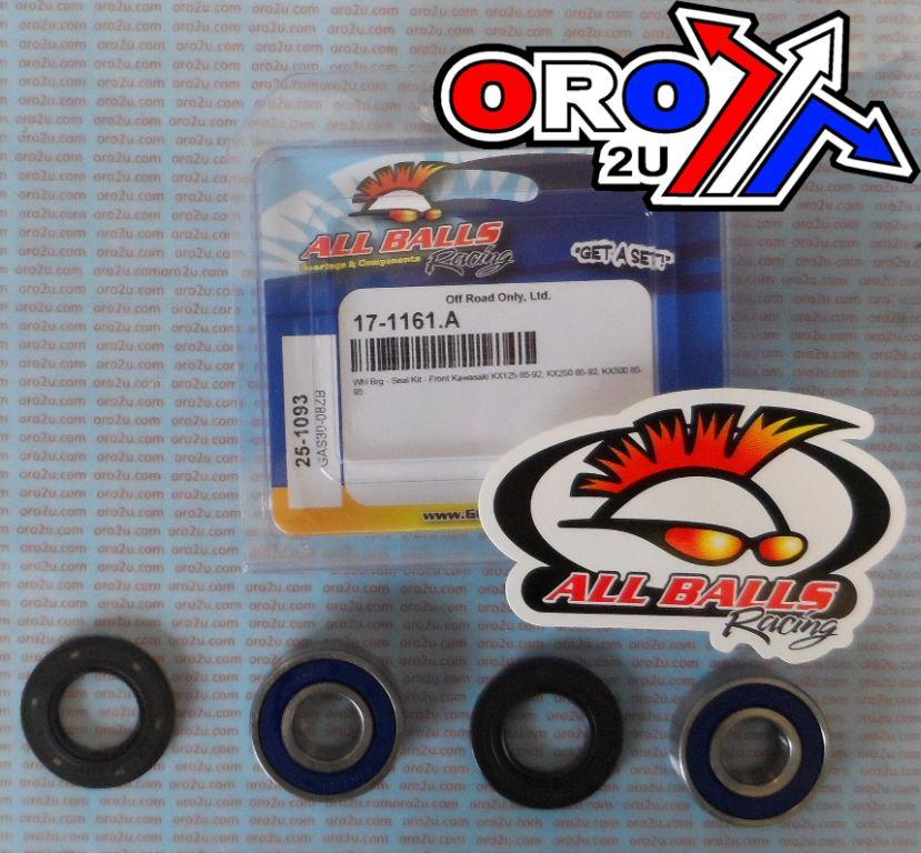 WHEEL BEARING KIT FRONT 85-93 KAW KX125/250/500, ALLBALLS 25-1093 DIRT thumbnail 2