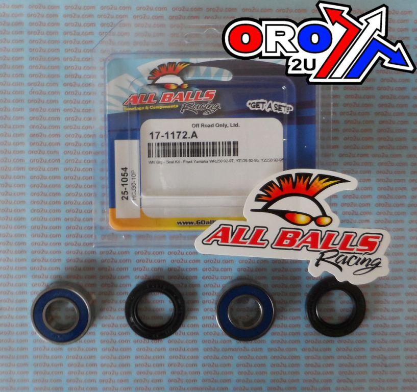 WHEEL BEARING KIT FRONT 92-97 YAM WR250/YZ125/250, ALLBALLS 25-1054 DIRT thumbnail 2